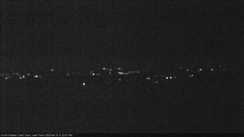 Lake Travis webcam, April 16, 2020 11:25 PM CT