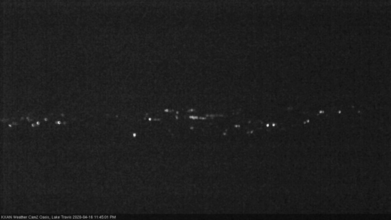 Lake Travis webcam, April 16, 2020 11:45 PM CT