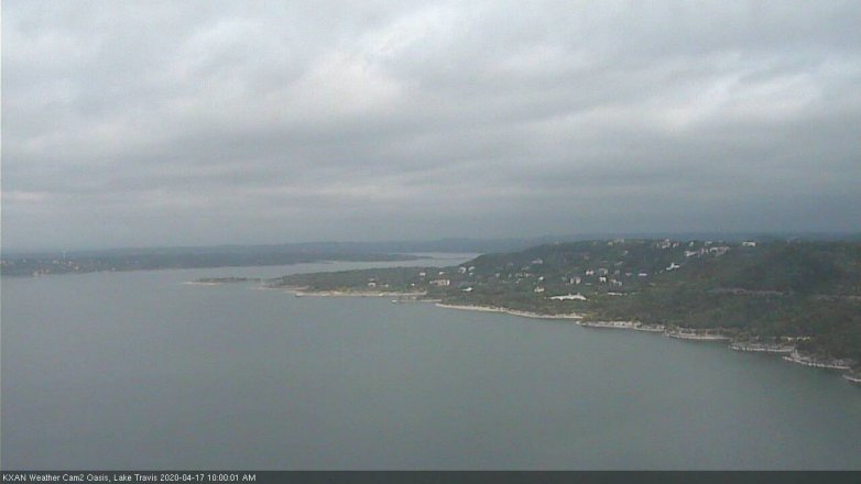 Lake Travis webcam, April 17, 2020 10:00 AM CT