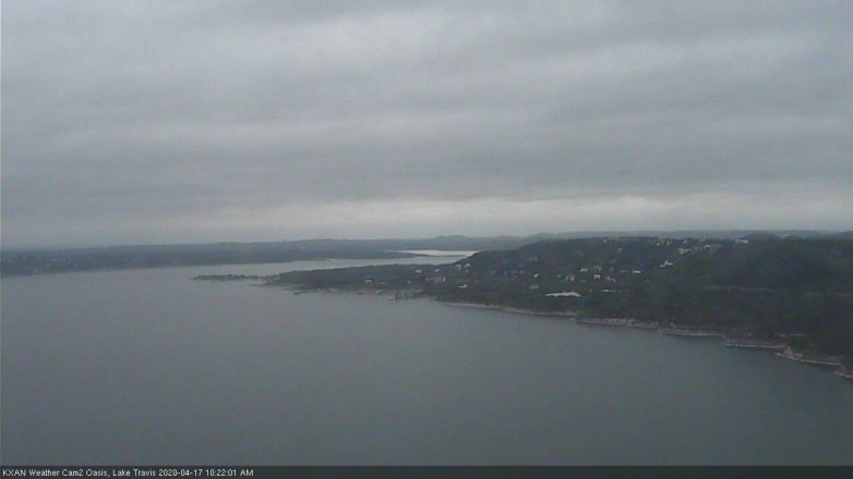 Lake Travis webcam, April 17, 2020 10:25 AM CT