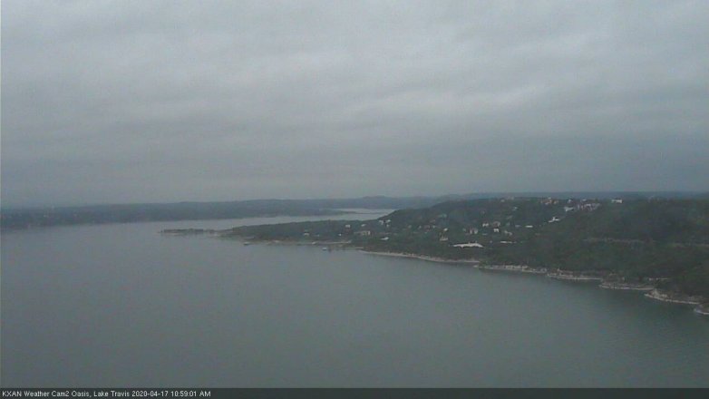 Lake Travis webcam, April 17, 2020 11:00 AM CT