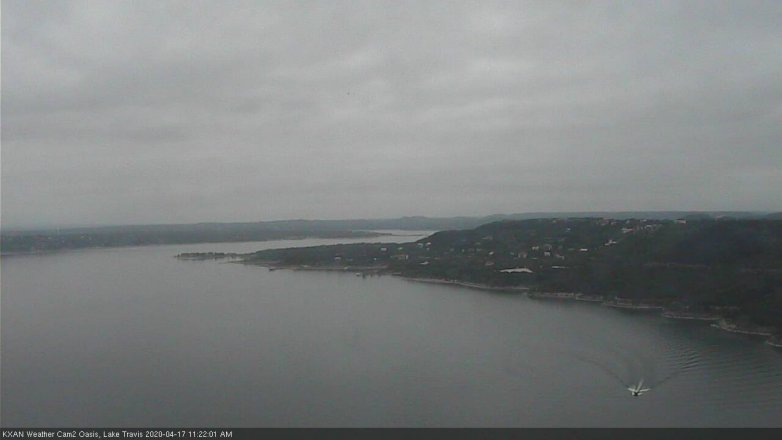 Lake Travis webcam, April 17, 2020 11:25 AM CT