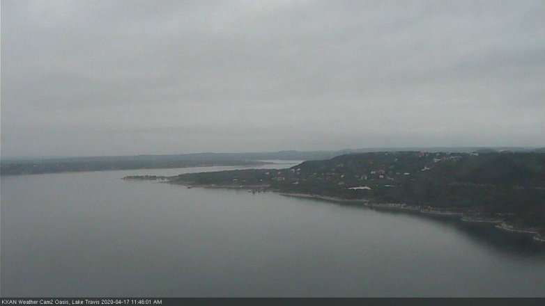 Lake Travis webcam, April 17, 2020 11:45 AM CT
