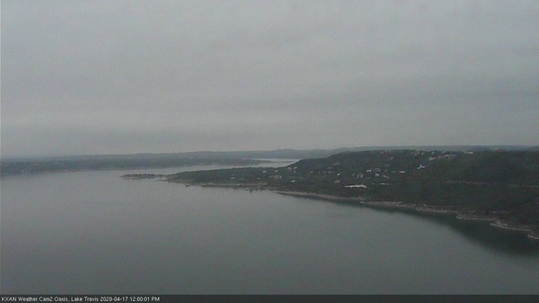 Lake Travis webcam, April 17, 2020 12:00 PM CT