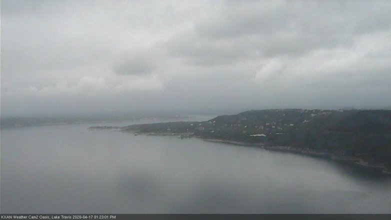 Lake Travis webcam, April 17, 2020 1:25 PM CT