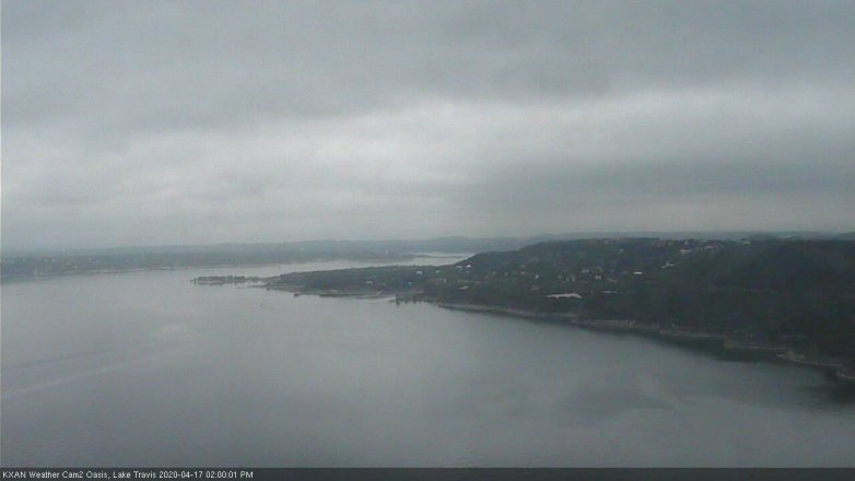 Lake Travis webcam, April 17, 2020 2:00 PM CT