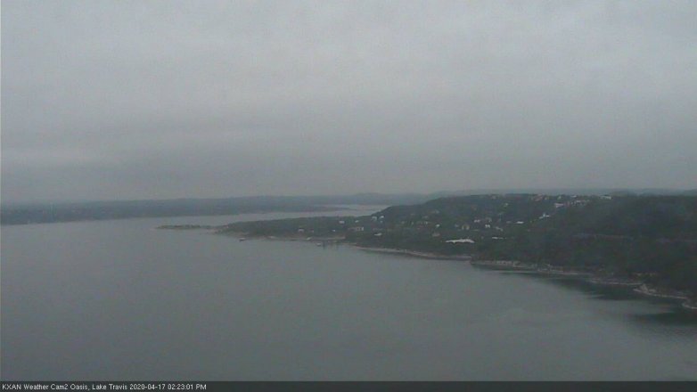 Lake Travis webcam, April 17, 2020 2:25 PM CT