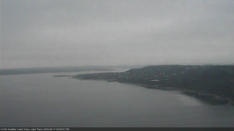 Lake Travis webcam, April 17, 2020 3:00 PM CT
