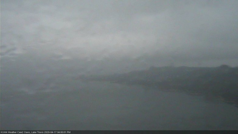 Lake Travis webcam, April 17, 2020 4:00 PM CT