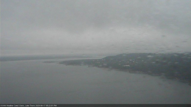 Lake Travis webcam, April 17, 2020 5:25 PM CT