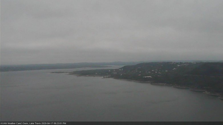Lake Travis webcam, April 17, 2020 6:25 PM CT