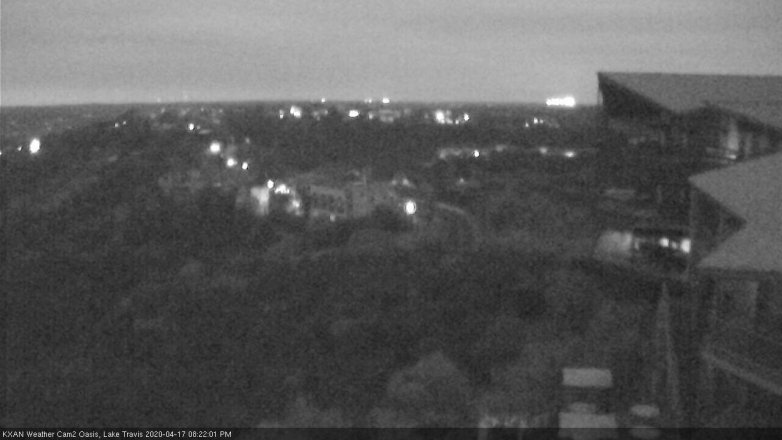 Lake Travis webcam, April 17, 2020 8:25 PM CT