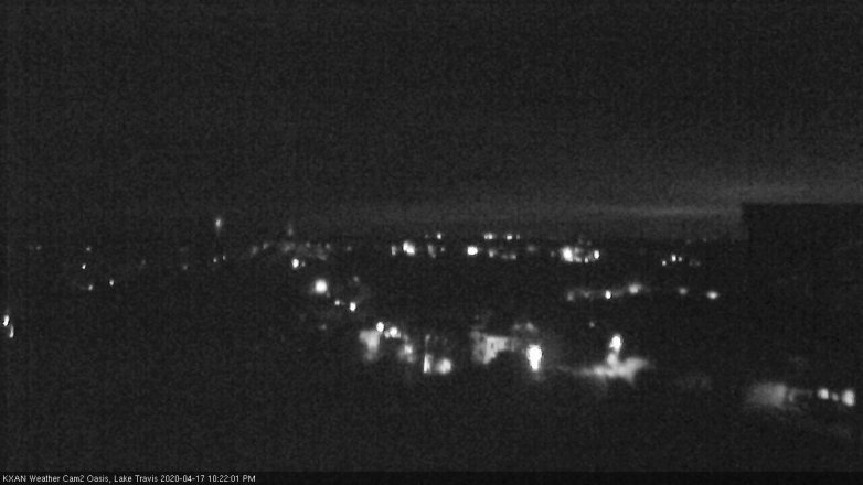 Lake Travis webcam, April 17, 2020 10:25 PM CT