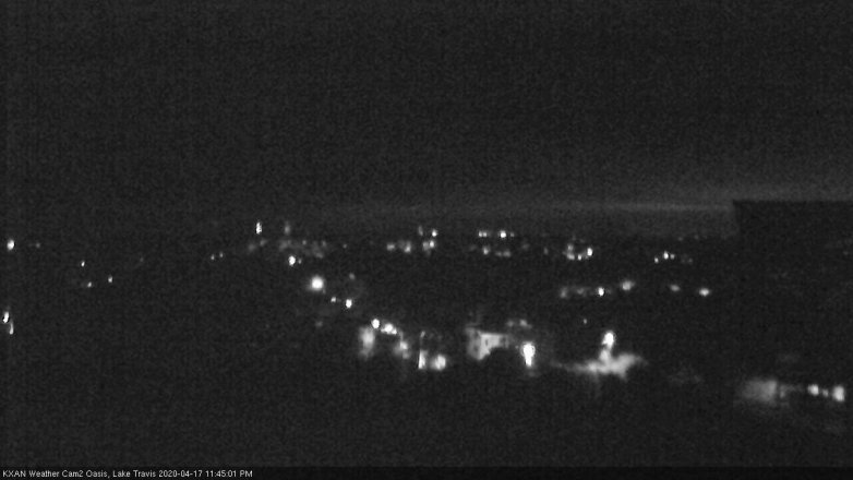 Lake Travis webcam, April 17, 2020 11:45 PM CT