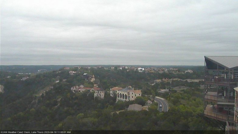Lake Travis webcam, April 18, 2020 11:00 AM CT