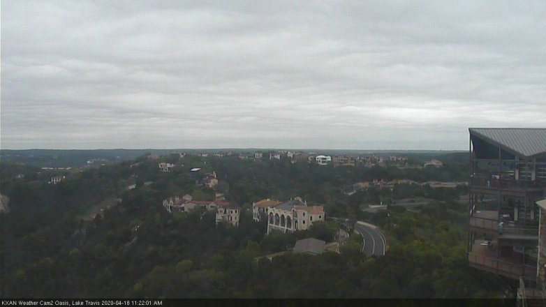 Lake Travis webcam, April 18, 2020 11:25 AM CT