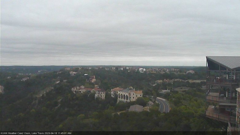 Lake Travis webcam, April 18, 2020 11:45 AM CT