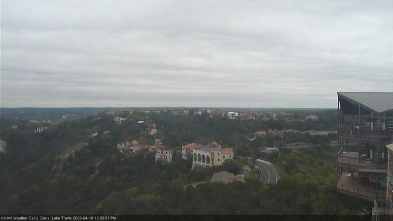 Lake Travis webcam, April 18, 2020 12:00 PM CT
