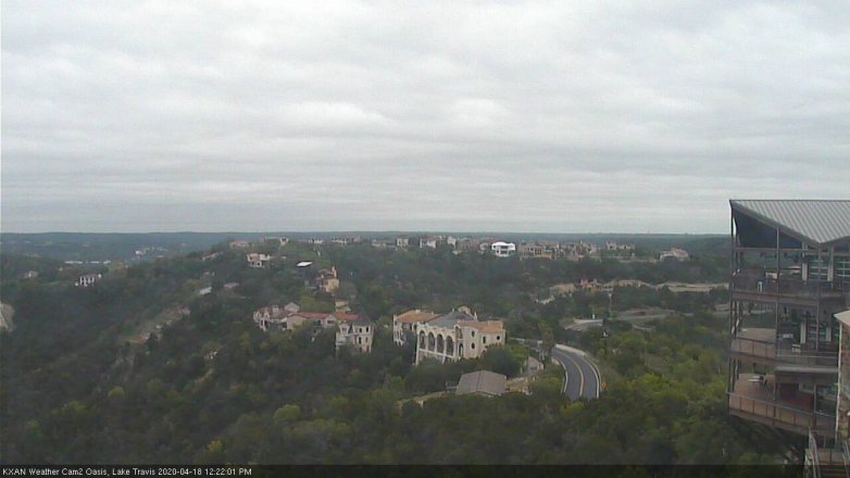 Lake Travis webcam, April 18, 2020 12:25 PM CT