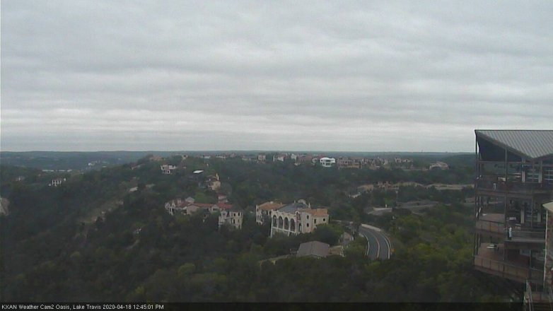 Lake Travis webcam, April 18, 2020 12:45 PM CT