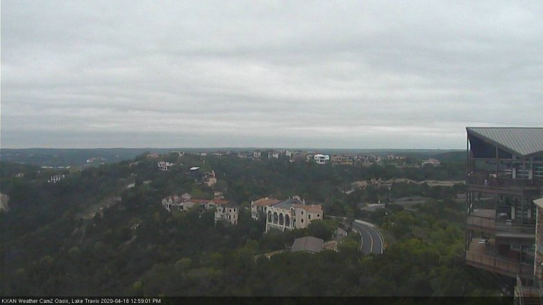 Lake Travis webcam, April 18, 2020 1:00 PM CT