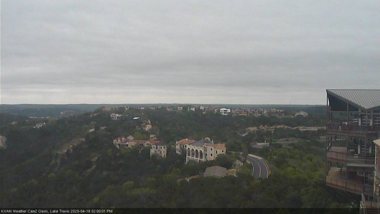 Lake Travis webcam, April 18, 2020 2:00 PM CT