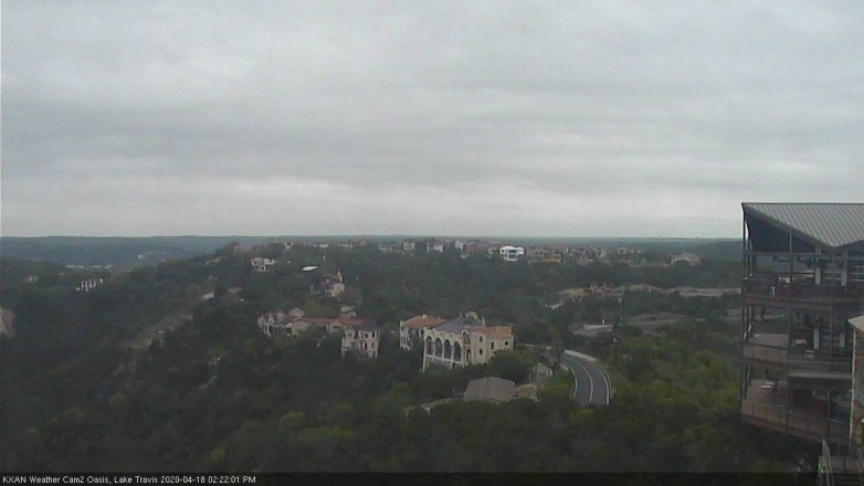 Lake Travis webcam, April 18, 2020 2:25 PM CT