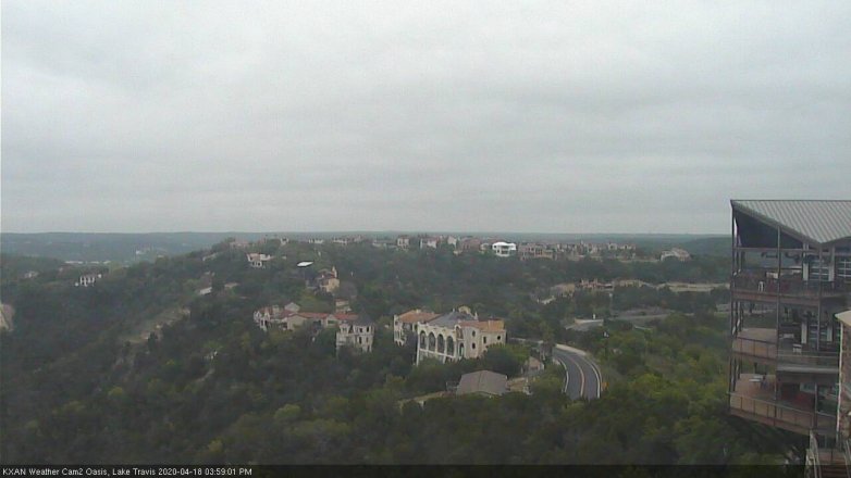 Lake Travis webcam, April 18, 2020 4:00 PM CT