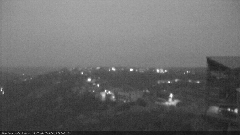 Lake Travis webcam, April 18, 2020 8:25 PM CT