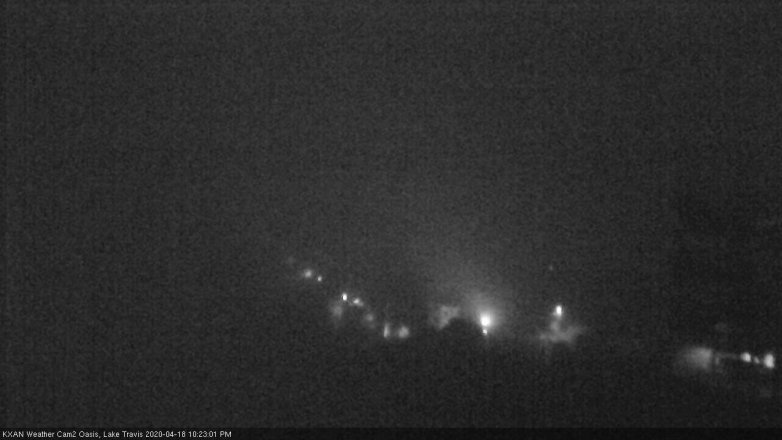 Lake Travis webcam, April 18, 2020 10:25 PM CT