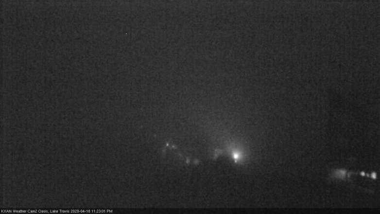 Lake Travis webcam, April 18, 2020 11:25 PM CT