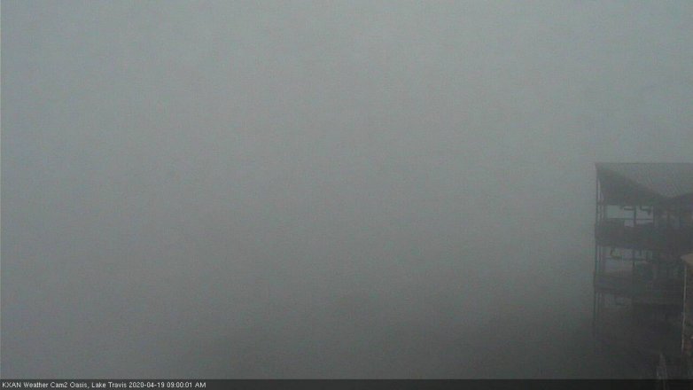 Lake Travis webcam, April 19, 2020 9:00 AM CT