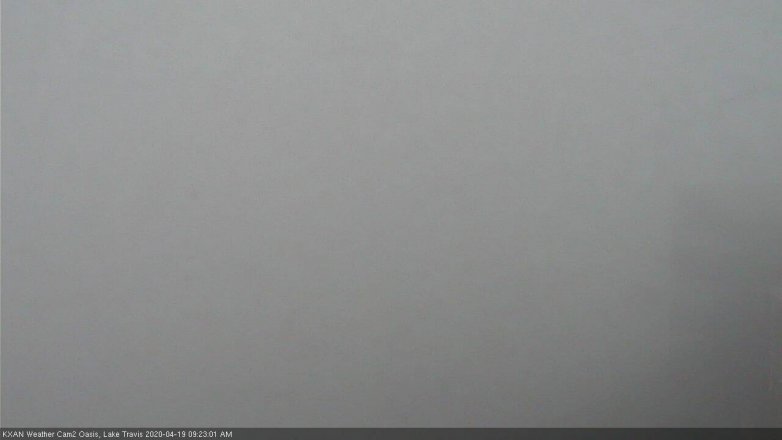 Lake Travis webcam, April 19, 2020 9:25 AM CT