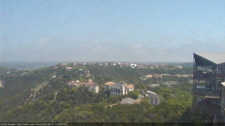 Lake Travis webcam, April 19, 2020 12:25 PM CT