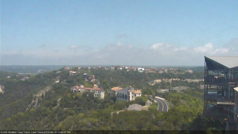 Lake Travis webcam, April 19, 2020 12:45 PM CT