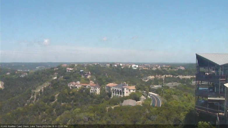 Lake Travis webcam, April 19, 2020 1:25 PM CT