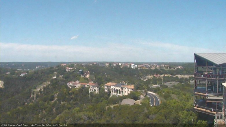 Lake Travis webcam, April 19, 2020 2:25 PM CT