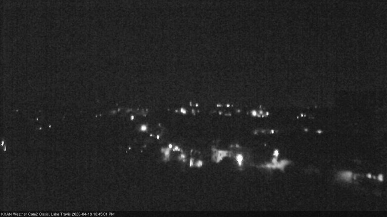 Lake Travis webcam, April 19, 2020 10:45 PM CT