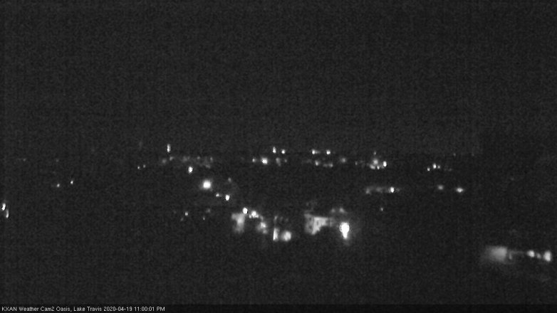 Lake Travis webcam, April 19, 2020 11:00 PM CT
