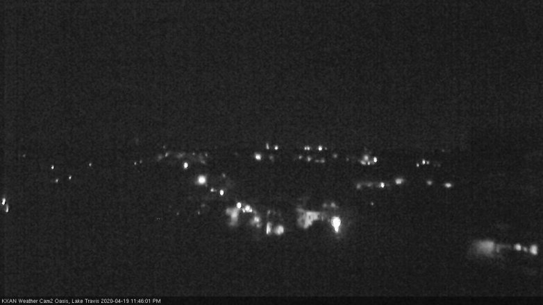 Lake Travis webcam, April 19, 2020 11:45 PM CT