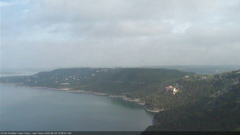 Lake Travis webcam, April 20, 2020 10:00 AM CT