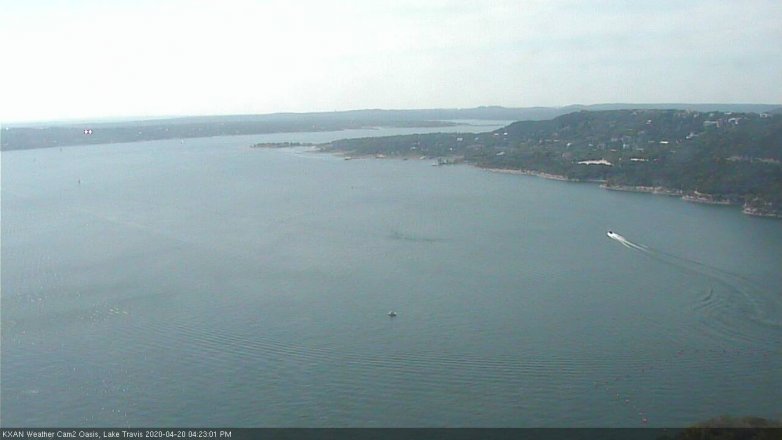 Lake Travis webcam, April 20, 2020 4:25 PM CT