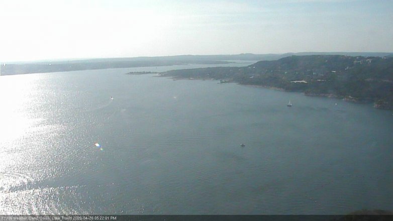 Lake Travis webcam, April 20, 2020 5:25 PM CT