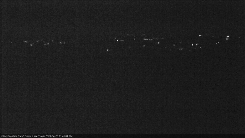 Lake Travis webcam, April 20, 2020 11:45 PM CT