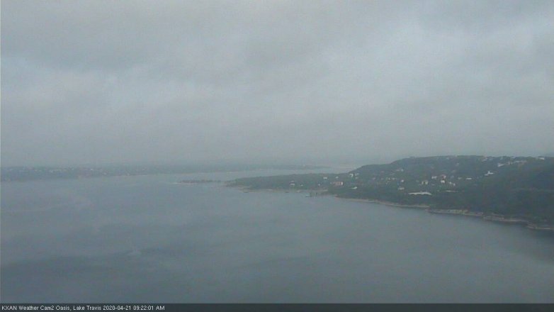Lake Travis webcam, April 21, 2020 9:25 AM CT
