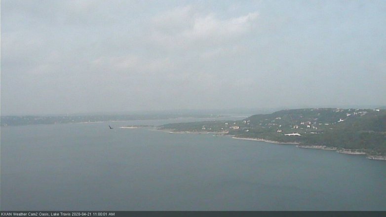 Lake Travis webcam, April 21, 2020 11:00 AM CT
