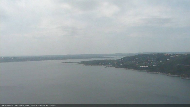 Lake Travis webcam, April 21, 2020 2:25 PM CT