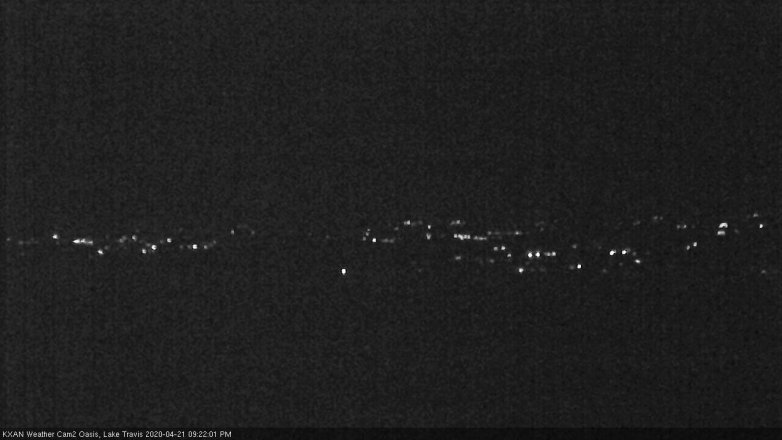 Lake Travis webcam, April 21, 2020 9:25 PM CT