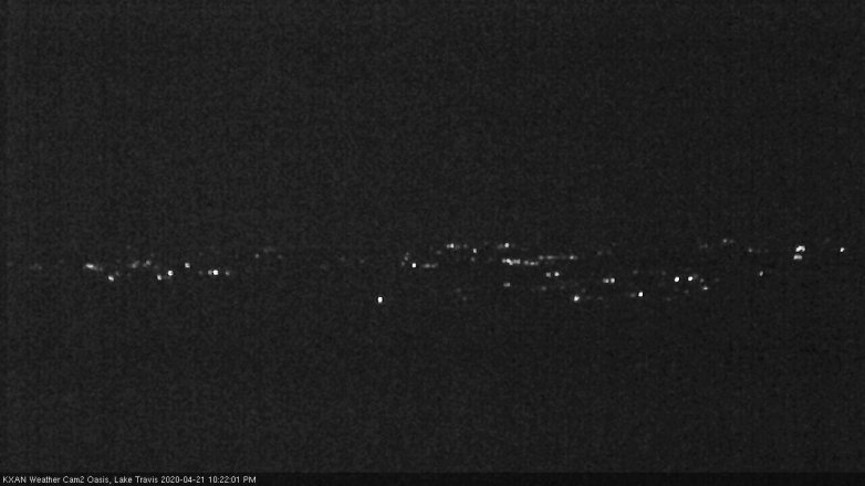 Lake Travis webcam, April 21, 2020 10:25 PM CT