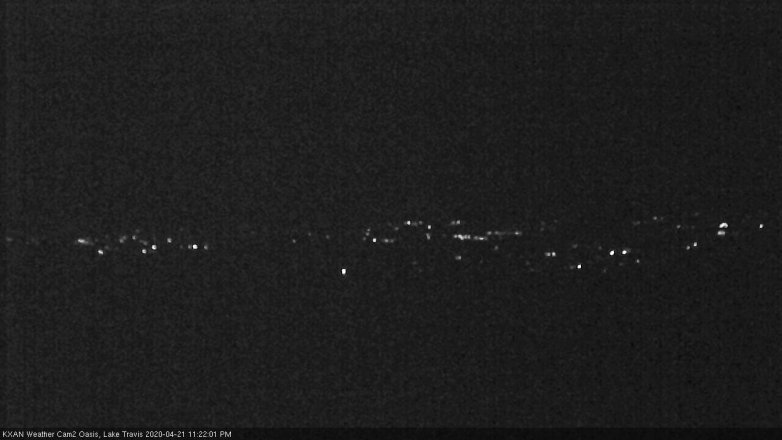 Lake Travis webcam, April 21, 2020 11:25 PM CT